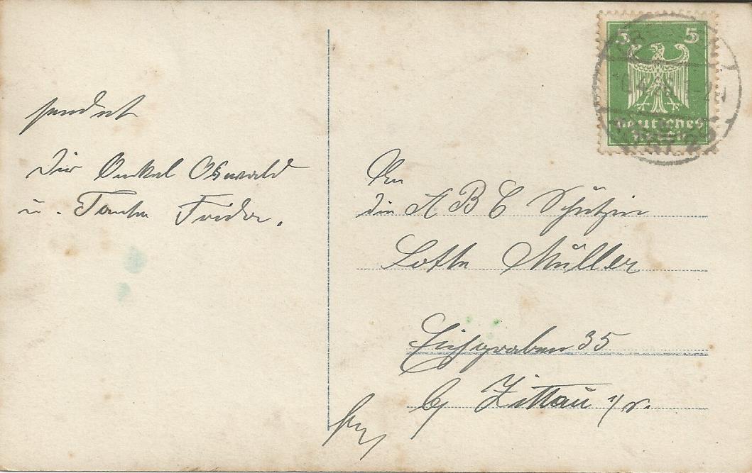 Postkarte vom 10.04.1926 (Rckseite)