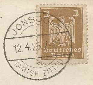 Briefmarke 12.04.1926