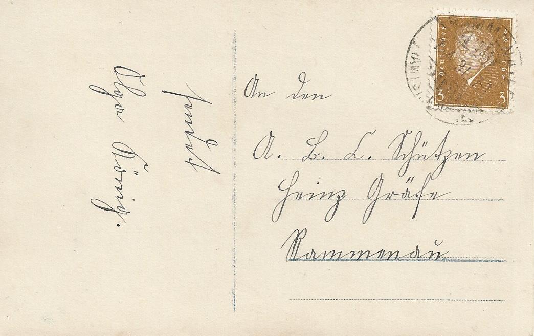 Postkarte 07.04.1931 (Rckrseite)