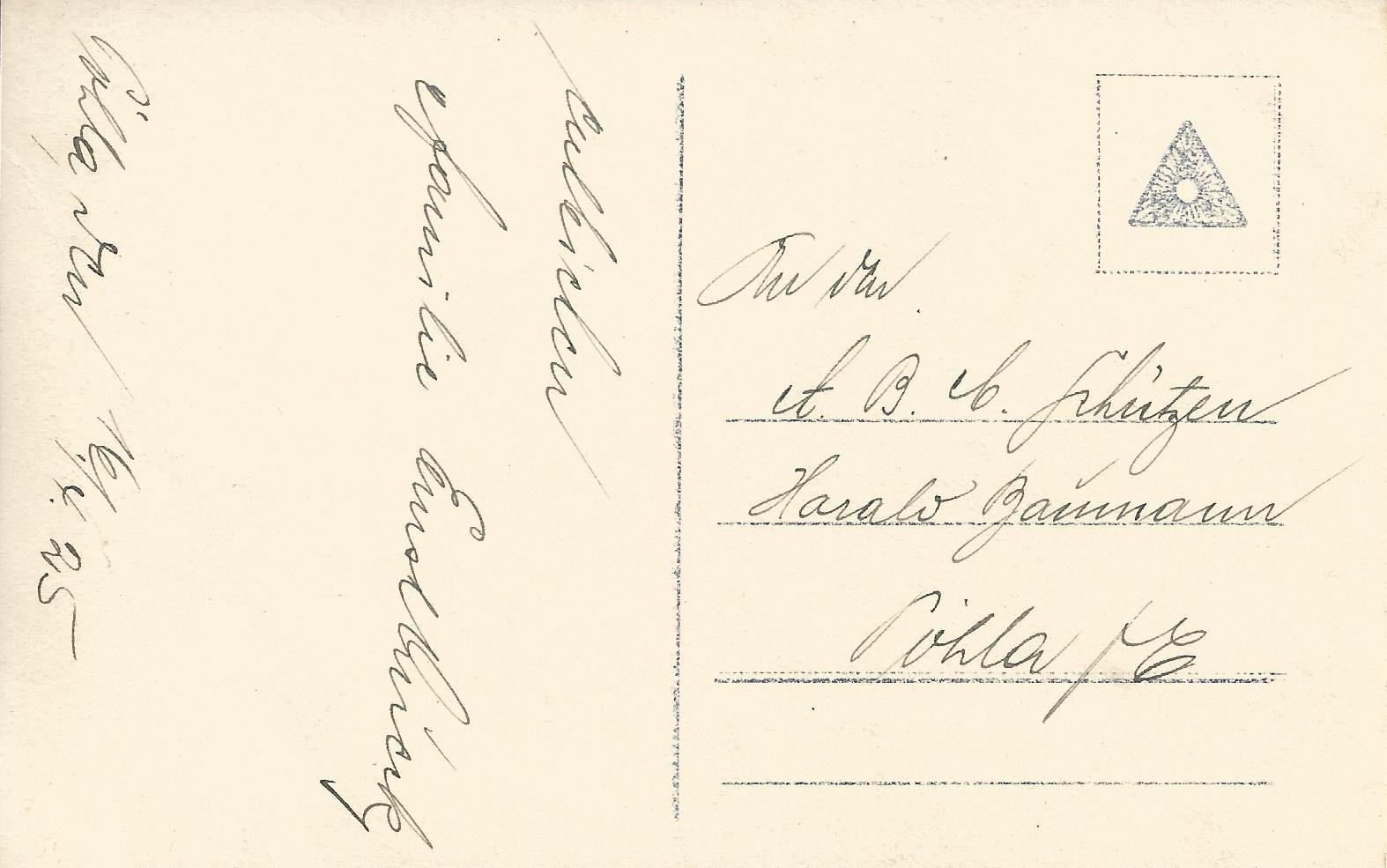 Postkarte 16.04.1925 (Rckseite)