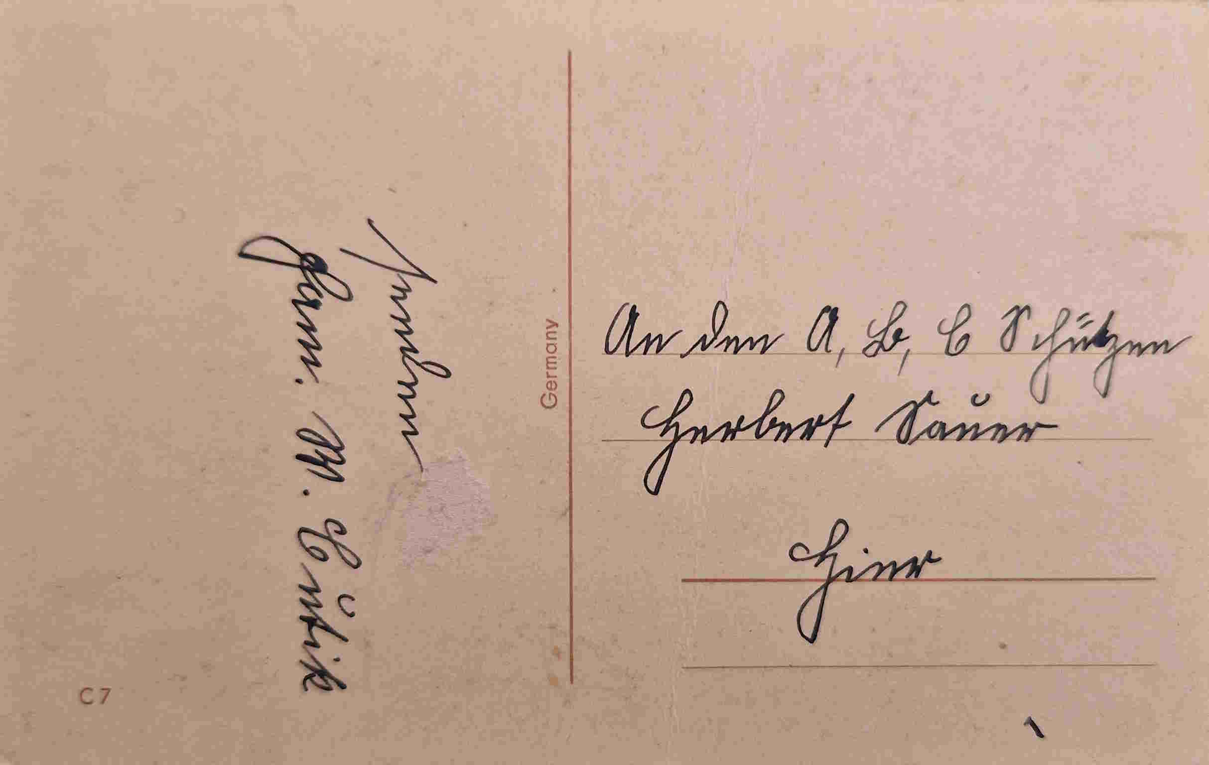 Postkarte (Rckseite)